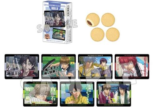 新テニスの王子様 チョコインサブレ BOX.B パッケージとクリアカード全7種の見本
