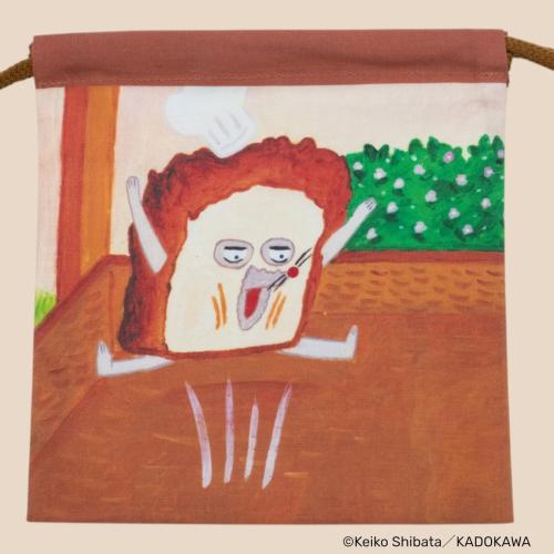 パンどろぼう 跳び上がるパンどろぼう柄の表面