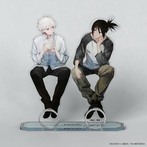 TVアニメNo.6 紫苑とネズミのアクリルリングスタンドの使用イメージ