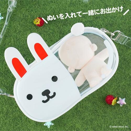 ぬいぐるみを入れたぬいバッグの使用例