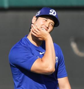大谷翔平、キャッチボールもブルペンは入らず　ロバーツ監督「次のブルペンいつかは分からない」
