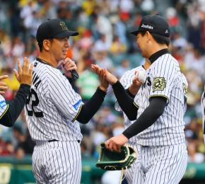 【阪神】藤川監督「現役が終わるまで立ち止まらない方がいい」岩崎優の通算100セーブを称賛