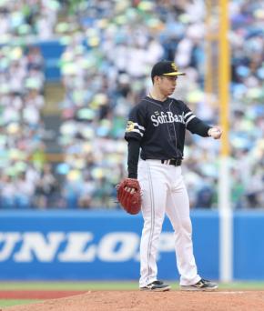 【ソフトバンク】松本晴5回3失点で2敗目 亜大時代、大学野球選手権Vの地で勝利ならず