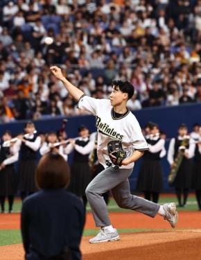 【オリックス】希少がんと闘う大阪桐蔭出身の福森大翔さんが始球式　同級生森友哉とバッテリー