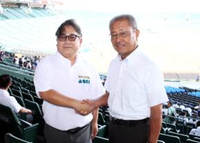 【甲子園】聖光学院・斎藤監督「当たりたくない…」山梨学院・吉田監督「正直嫌でした…」笑顔で対談