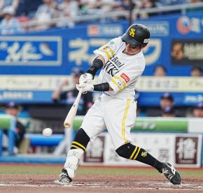 ソフトバンクホークス牧原大成実使用バッティングジャージ ソフトバンク】牧原大成、5番で今季1号含む猛打賞＆5打点