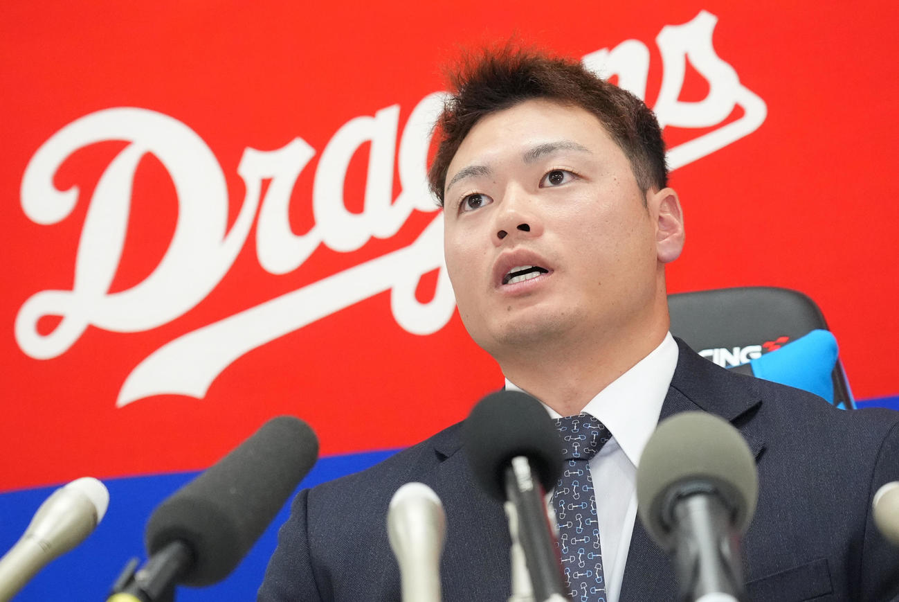 【中日】細川成也、現ドラ選手で初の年俸1億円突破「崖っぷちからここまで想像していなかった」