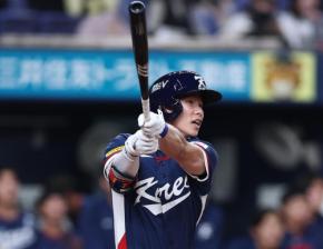 【WBC】韓国キム・ヘソンがスタメン外れる　台湾戦のスライディングで負傷、左手の指に違和感