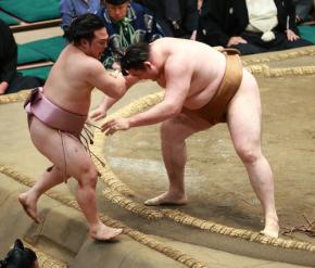 炎鵬が連敗「我慢がたりなかった」竜電に右上手を許し２勝３敗　動き封じられ攻めに転じられず