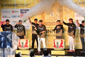 【ソフトバンク】本拠地で盛大にビールかけ　栗原陵矢「あと1つヤマを登りましょう！」」