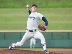 【ドラフト】東北福祉大・猪俣駿太「チームを勝たせられる投手に」最速155キロと変化球で翻弄