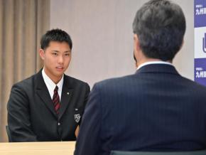【日本ハム】ドラ２牟礼翔、万波中正に弟子入り志願「いろいろ教えてもらいたい」指名あいさつ
