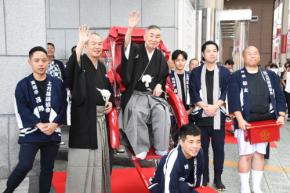 桂文枝、天満天神繁昌亭開場20周年記念お練りに感慨ひとしお「あの時の活気を取り戻したい」