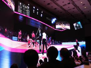 8Kイマーシブライブ技術を使った「ライブビューイング体験会」バレーボールSVリーグを生中継