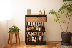 【部屋が本格的なバー空間に変わる！】「バーワゴン -Whisky Salon model-」販売