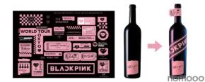 「BLACKPINK WORLD TOUR <DEADLINE> IN TOKYO」特大オリジナルステッカーシート付き限定ボトルワインが販売！