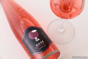 【金箔煌めくロゼワイン梅酒！】「＆ROSE Premium ～金箔舞う梅とロゼワインのおさけ～」新登場