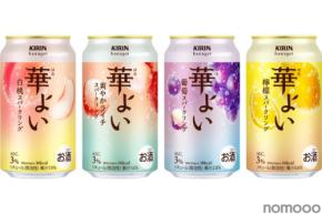 【美味しさそのままにリニューアル！】こころ華やぐALC.3%の果実スパークリング「キリン 華よい」発売