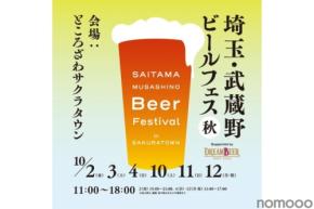 【埼玉県19ブルワリーが集結！】「埼玉・武蔵野ビールフェス in サクラタウン 2026秋」開催