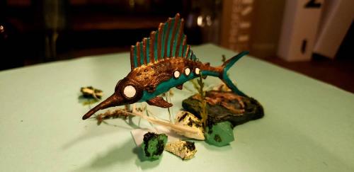 カジキをモチーフにした作品（エンチャント工房さん提供）