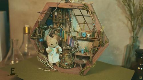 ネコ博士を配置して完成（エンチャント工房さん提供）