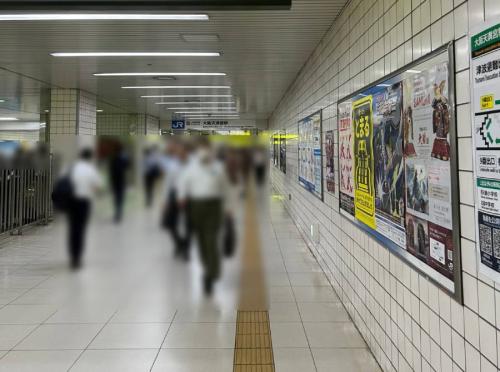 大阪天満宮駅西口改札付近の通路
