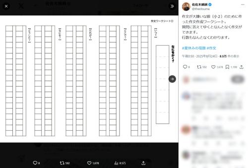 作文嫌いの救世主　親子で楽しむ「魔法のワークシート」が超便利