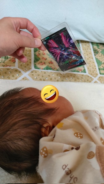 以前はカードを見つめる様子も