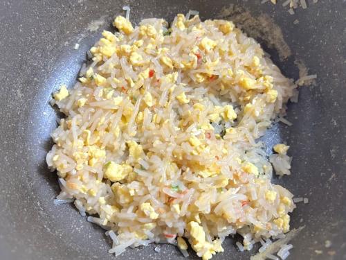 全体を炒め合わせる