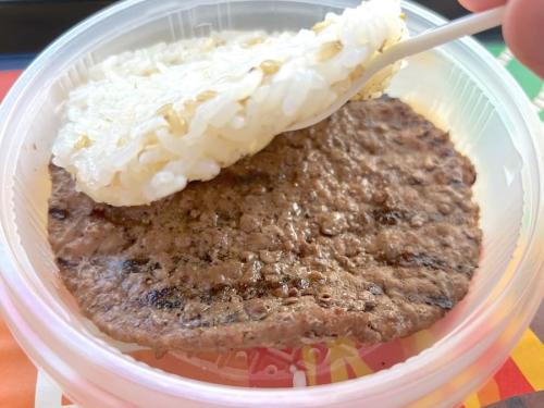 ライスパティとビーフパティ