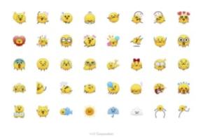 LINEの人気キャラ「えもじの子(仮)」が有料で復活 一部未収録に完全復活を望む声も
