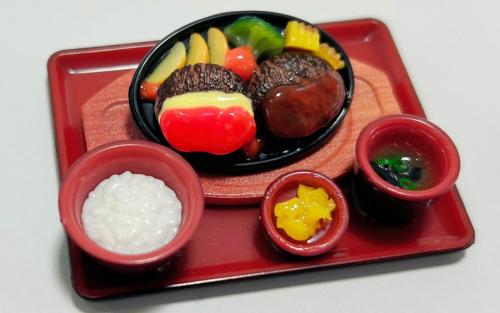 「D.ツインハンバーグ和食セットA」