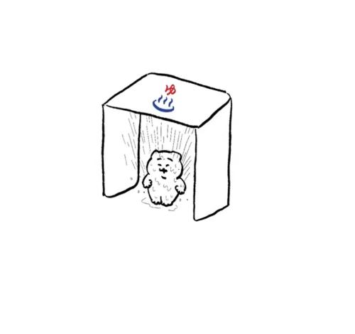 頭上からのシャワー