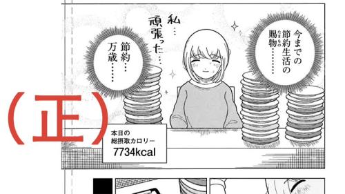 (正)実際には7734キロカロリー