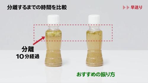 時間経過後の縦振りと横振りの差は一目瞭然