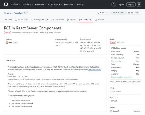 GitHub Security Advisory