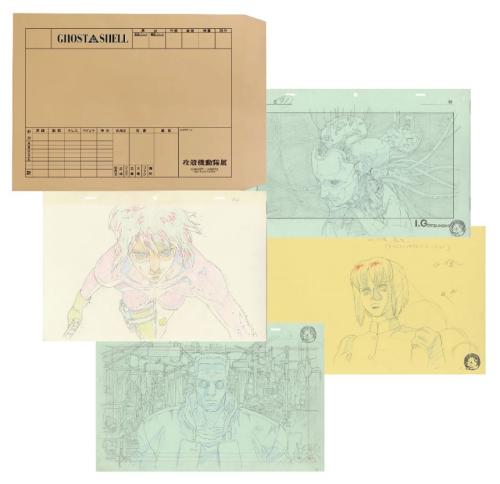 アニメ制作の現場で実際に使われている「カット袋」を、来場者自身が開封可能