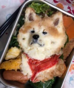 羊毛フェルト作家が作る「わんこキャラ弁」　リアルすぎてもはやアート