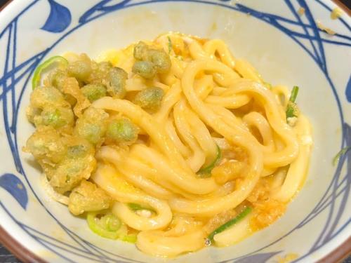 うどんにトッピング