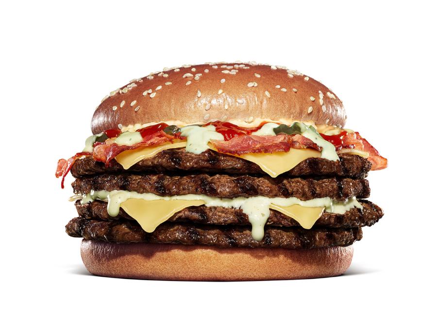 総カロリー1700kcal超え！バーガーキングから「アルファキング・イエティ ザ・ワンパウンダー」襲来
