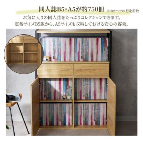 真の姿は、大量の「薄い本」を収納するための専用ラック