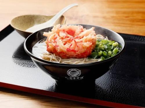 「紅生姜天そば」(650円)