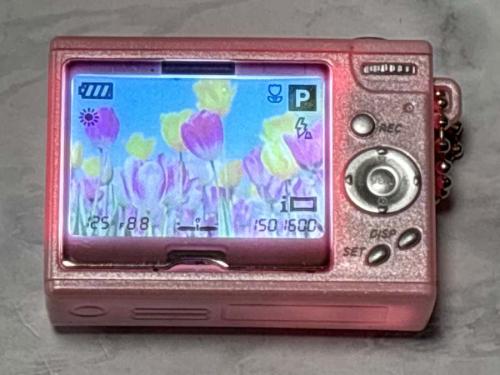ボタンを押せば液晶が光る