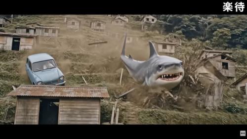 サメと祖父のカーチェイス