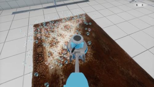 SNSで人気の洗浄動画を思わせる爽快感　「絨毯を洗うゲーム」Steamストアページ公開