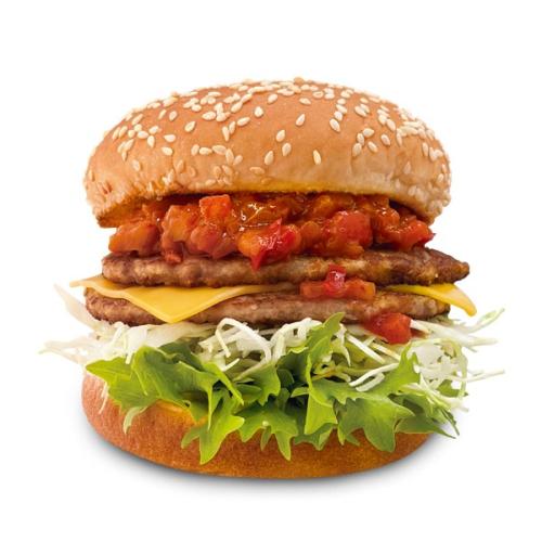 ドムドム、今度はケバブ風　肉感強めの「ケバブバーガー」発売