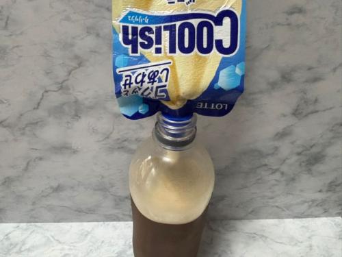 ペットボトルにクーリッシュを直接注入