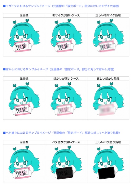 新しいモザイクの基準