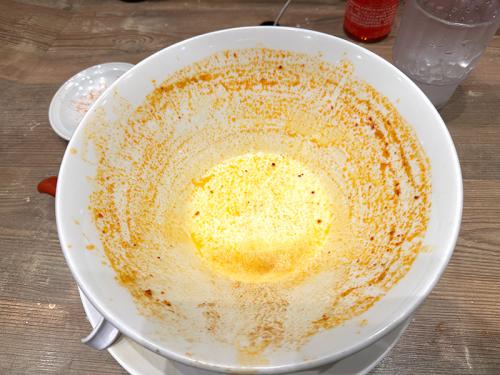 「会津レッド」完食。激辛の刺激以上に味の楽しさが感じられた