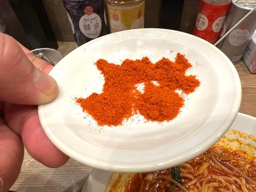 「5辛」は小さじ5杯程度の唐辛子
